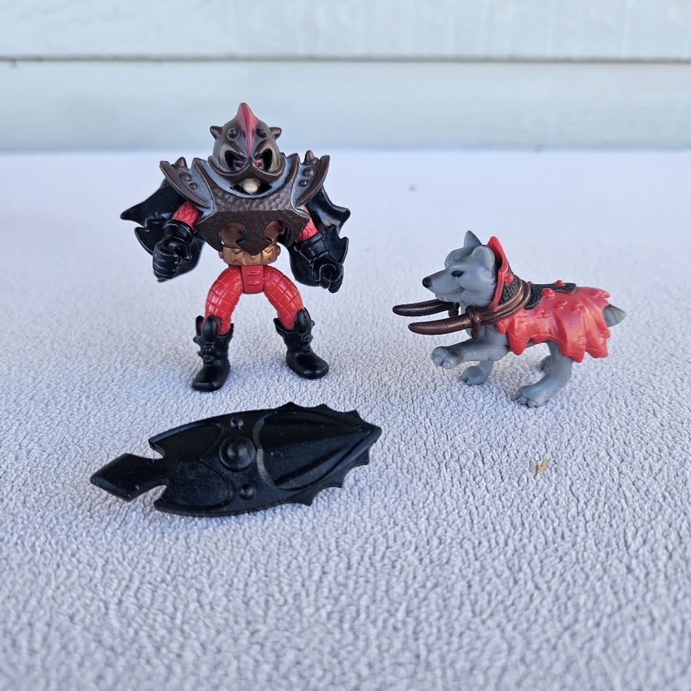 Fisher-Price Imaginext Troll Warrior Medieval Wolf Armor Castle Fantasy